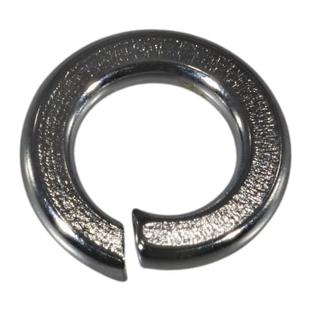 Midwest Fastener Split Lock Washer, For Screw Size #10 Steel, Chrome Plated Finish, 10 PK 74365